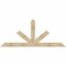 Ekena Millwork Saratoga Rough Sawn Timber Gable Bracket, Douglas Fir, 96"W x 40"H x 2"D x 6"F, 10/12 Pitch GBW096X40X0206SAR00RDF - alternate 1